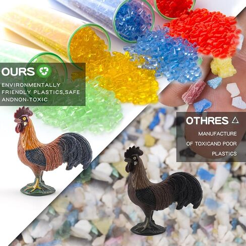 LC JoyCre Animals Turkey Toys Turkey Figurine Farm Animal Figurines for Toddlers Preschool Animals Figures Eduactional Model Toy for Kids Party Decoration in Kuwait