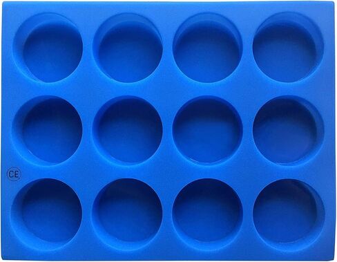 مجموعة قوالب صابون الليفة من كرافتيرز إيليمنتس تتضمن - 12 شريحة لوفة وقرص حلاقة أزرق للحلاقة، 12 تجويف 118 جرام بار من الراتنج ومجموعة صنع الصابون in Kuwait