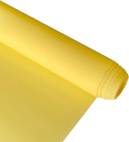 فينيل جيلي غير لامع مقاس 11.8 × 53 بوصة، لون الحلوى ناعم مقاوم للماء من الفينيل PVC لأقواس الشعر وسلاسل المفاتيح لصنع المجوهرات (أصفر فاتح) in Kuwait