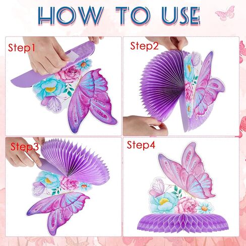 23 Pcs Butterfly Birthday Decorations Butterfly Birthday Banner Butterfly Party Decorations Butterfly Centerpieces for Tables Butterfly Cutouts Butterfly Decorations for Birthday Baby Shower Party in Saudi Arabia