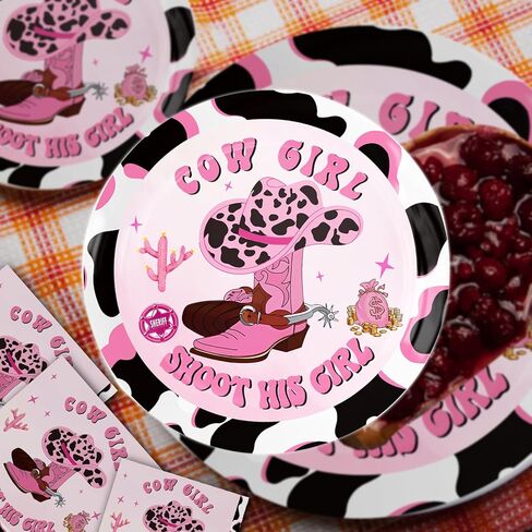 Party Supplies for Western Cowboy Jazz Hat Wind Theme Birthday Party Decoration Set Pull Flag Cake Insert Sign Balloon Tablecloth Dinner Plates Cups Straws Paper Towels for 20 Guests in Kuwait