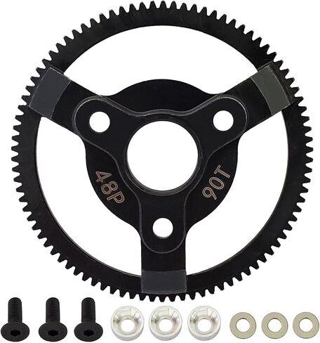 AMOGOT معدن الصلب 48P 83T حفز والعتاد ل RC 1/10 2WD مائل التدافع Rustler 2WD Bandit VXL XL-5 F-150 SVT ترقية أجزاء 83T in Saudi Arabia