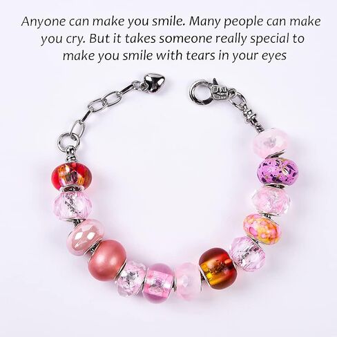 100 قطعة من الخرز الحرفي الأوروبي المتنوع ذو الفتحة الكبيرة والكريستال خرز فاصل ملون وخرز فضي عتيق وخرز أوروبي من حجر الراين لصنع المجوهرات وقلادة DIY (سيام) in Kuwait