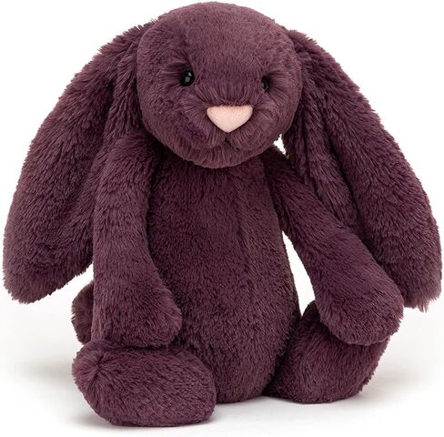 Jellycat Bashful Plum Bunny Stuffed Animal, Small in Saudi Arabia