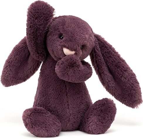 Jellycat Bashful Plum Bunny Stuffed Animal, Small in Saudi Arabia