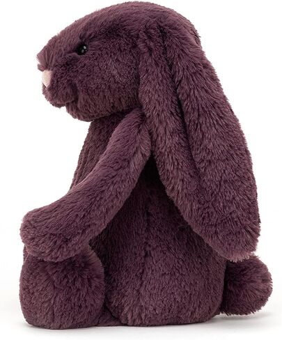 Jellycat Bashful Plum Bunny Stuffed Animal, Small in Saudi Arabia
