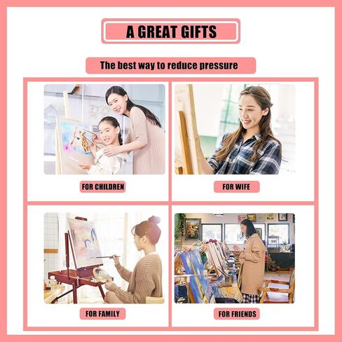 6 عبوات من مجموعات الرسم الماسي للبالغين - مجموعات رسم ماسي 5D للبالغين والاطفال والمبتدئين، لوحات حفر كاملة ذاتية الصنع مع الماس والاحجار الكريمة للبالغين، ديكور حائط المنزل 11.8 × 15.7 انش in Kuwait