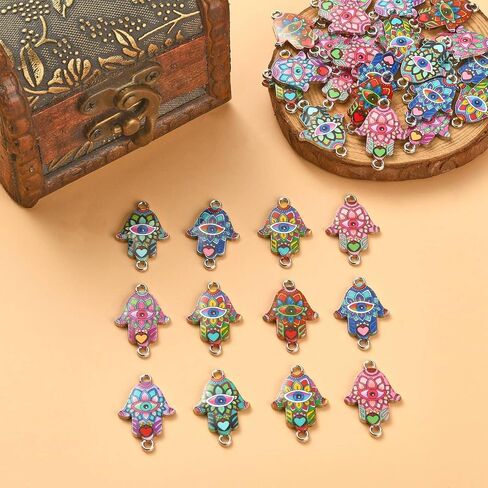DanLingJewelry 30Pcs Random Color Travel Charms Ship Wheel Anchor Charms Enamel Anchor Charms for Jewelry Making Crafts in Saudi Arabia
