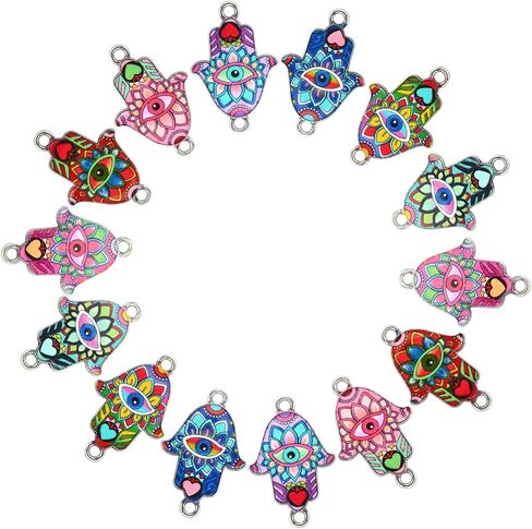 DanLingJewelry 30Pcs Random Color Travel Charms Ship Wheel Anchor Charms Enamel Anchor Charms for Jewelry Making Crafts in Saudi Arabia