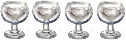 Melody Jane Dolls Houses House Miniature 1:24 Scale Dining Room Accessory 4 Wine Glasses in Saudi Arabia