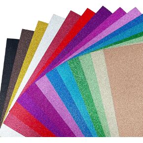 ورق بطاقات لامع من اوزوستيت، 45 ورقة 15 لون، بطاقات ملونة بجودة ايه 4 للحرف اليدوية والكريكوت والمشاريع اليدوية وسجل القصاصات، 250 غرام لكل متر مربع in Kuwait