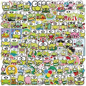 100PCS Kawaii Cartoon Stickers Cute Frog Stickers Vinyl Waterproof Stickers for Laptop Water Bottles Skateboard Guitar Boys Girls Kids Teens Adults Birthday Party Supplies in Saudi Arabia