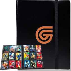 Trading Card Binder - Card Album Folder - Side Loading for TCG (9 Pocket, Black) in Kuwait