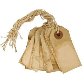 BCD Handmade Tea Stained Paper Tags Country Primitive Gift Décor in Kuwait