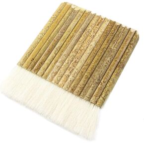 Sheep Hair Hake Brush, Bamboo Handle Haik Brush for Watercolor, Wash, Ceramic & Pottery Painting, 5.3 x 4.1 Inches in Saudi Arabia