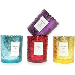 Benlynnx Glass Candle Jars, 7 OZ Starry Sky Luxury Aromatherapy Scented Candle Jars for Home, Candle Vessels Containers for Making Candles Home Decor and Gift（4 Pack） in Kuwait