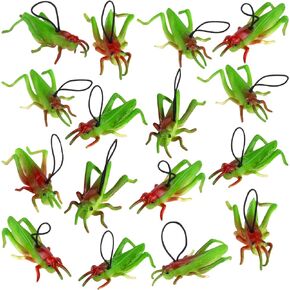 16Pcs Plastic Frogs Toy for Kids Easter Party Favors Mini Red Frogs Toys Fun Tropical Forest Character Toys for Boy Girl