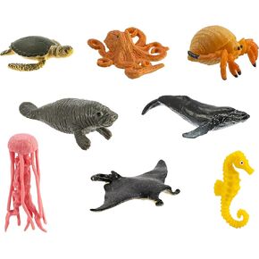 Safari Ltd Sea Life Pack - Mini Figures of Marine Life - Educational Toy Set for Boys, Girls, and Kids Ages 5+