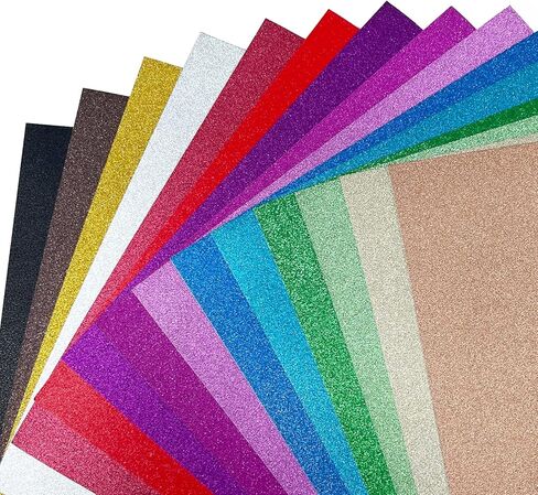 ورق بطاقات لامع من اوزوستيت، 45 ورقة 15 لون، بطاقات ملونة بجودة ايه 4 للحرف اليدوية والكريكوت والمشاريع اليدوية وسجل القصاصات، 250 غرام لكل متر مربع in Kuwait