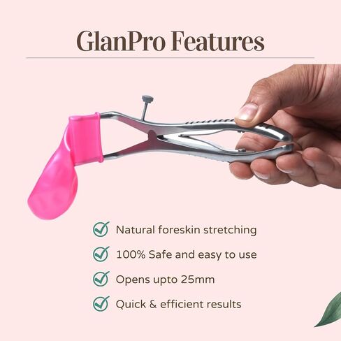 Vajraang GlanPro - Stretching Tool for Phimosis | Ergonomic & Safe to use | with Phimosis Cream and Safe Pouch and Stopper | Works on pinhole Phimosis to Type 1 in Saudi Arabia