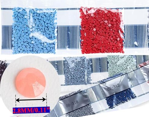 مجموعة اكسسوارات الرسم الماسي - 5 دي من الخرز الماسي المنقط بديلة، احجار مثقاب مفقودة للبالغين، اداة شمع للتطريز بنفسك - 30 لون، 1500 احجار كريمة دائرية، 3 صلصال صمغ، 2 قلم غرز، 2 صينية in Kuwait