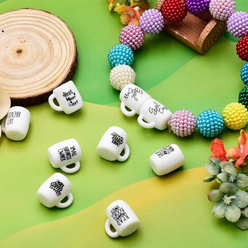 wozadu 20 جهاز كمبيوتر شخصى سيليكون الخرز البؤري سيليكون أمي بوس الخرز لأقلام مطرز شخصيات سيليكون حبة عدة لصنع سلسلة المفاتيح قلادة سوار الحرف اليدوية in Kuwait
