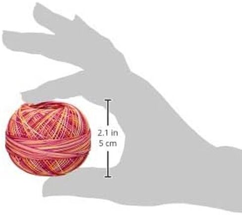 Handy Hands Lizbeth Egyptian Cotton Crochet, Tatting, Knitting Thread Lace Size 20 (25 Grams 210 Yards) – HH20132, Tropical Punch in Saudi Arabia