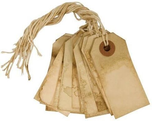 BCD Handmade Tea Stained Paper Tags Country Primitive Gift Décor in Kuwait