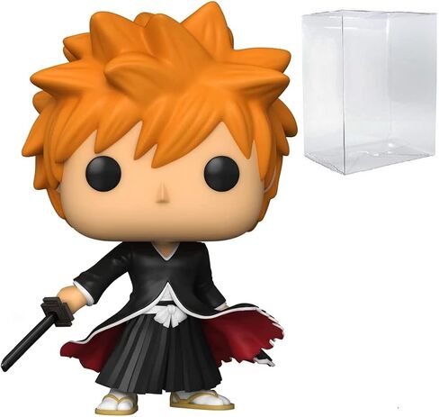 POP Bleach - Ichigo Bankai Tensa Zangetsu (AAA Anime Exclusive) Funko Vinyl Figure (Bundled with Compatible Box Protector Case), Multicolor, 3.75 inches in Saudi Arabia