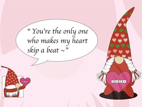 iStatue Valentine Gnomes Plush Dolls 14 in - 2-Pack Cute Cuddly Elf with Signs Love XOXO - Valentines Gifts Valentines Day Decor - Christmas Valentines Day Decorations for The Home (14-Inch) in Kuwait