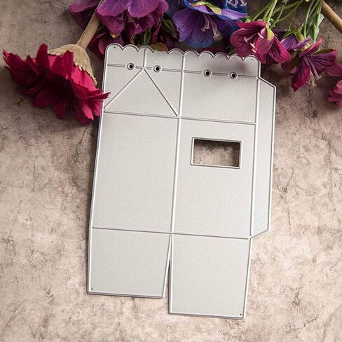 Adies 3D Milk Box Metal Die Cuts, Candy Gift Box Flower Greeting Card Cutting Dies Cut Stencils DIY Scrapbooking Photo Album Decorative Embossing Paper Card Making, 10.8 x 15.5 cm4.25 x 6.1 inch in Saudi Arabia