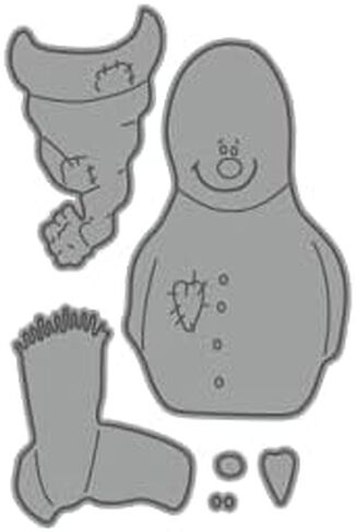 6 قطع رجل الثلج يموت قطع لصنع البطاقات، يموت قطع المعدن سكرابوكينغ يموت قطع ، رجل ثلج عيد الميلاد الصغير لطيف سهل التجميع، قطع ستينسل لألبوم الصور DIY سجل القصاصات الديكور (رجل الجليد) in Kuwait