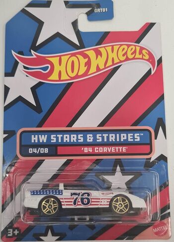 Hot Wheels 2022 HW Stars and Stripes Complete Set of 8 Diecast Vehicles from GRT01-956C Release in Saudi Arabia