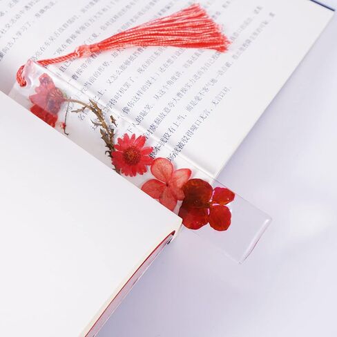 لوكسوين 15 قطعة من قوالب علامات مرجعية من الراتنج مع 15 قطعة من مجموعة علامات مرجعية، قالب مستطيل من السيليكون مقاس L/M/S لصنع العلامات المرجعية والحرف اليدوية in Kuwait