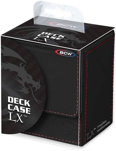 BCW Deck Case LX Premium Leatherette, Black (2-Pack) in Saudi Arabia