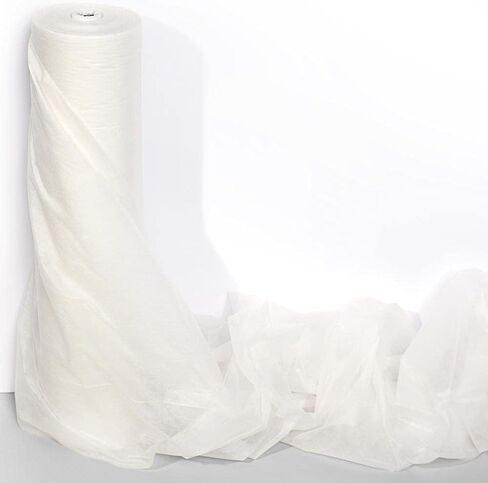 Anderson's White Flame Retardant Gossamer, 59 Inches x 100 Yards, Sheer Fabric for Wedding Decorations, Baby Shower, Gender Reveal, Prom, Homecoming, Event Photo Backdrops, Drapes in Saudi Arabia