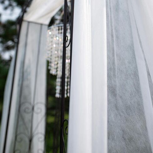 Anderson's White Flame Retardant Gossamer, 59 Inches x 100 Yards, Sheer Fabric for Wedding Decorations, Baby Shower, Gender Reveal, Prom, Homecoming, Event Photo Backdrops, Drapes in Saudi Arabia