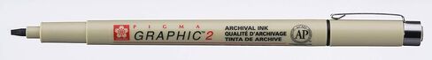 Sakura Pigma Graphic Pen 2.0mm Bulk Black in Saudi Arabia