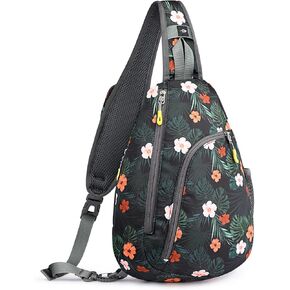 G4Free RFID Sling Bag Crossbody Backpack Casual Chest Shoulder Daypack Gym Bag for Hiking Travel 7L