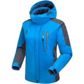 SIMVAMS Women's Hooded Waterproof Rain Jacket Windproof Windbreaker Outdoor Raincoats for Gardening Hiking