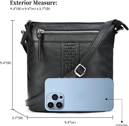 ibeacos Crossbody Handbags & Purses for Women -Soft PU Leather Shoulder Bag Ladies Crossbody Purse and Women's Shoulder Handbags in Kuwait