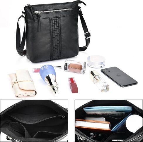 ibeacos Crossbody Handbags & Purses for Women -Soft PU Leather Shoulder Bag Ladies Crossbody Purse and Women's Shoulder Handbags in Kuwait