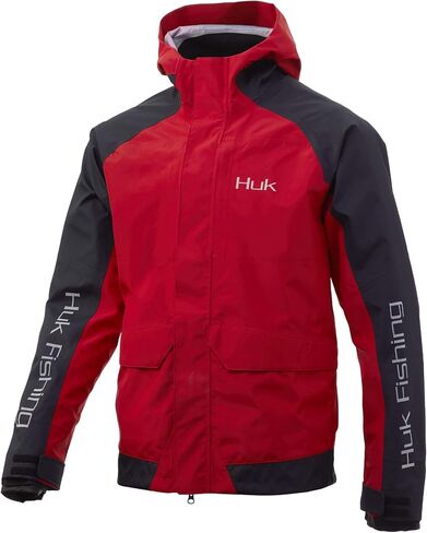 HUK Men's Tournament Wind & Water Proof Rain Jacket in Saudi Arabia