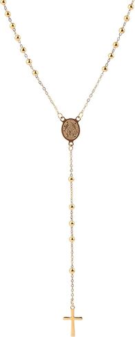 عقد مسبحة معجزة من الفولاذ المقاوم للصدأ 3 مم من HanlinCC مع بطاقة صلاة مع صندوق هدايا للنساء in Kuwait