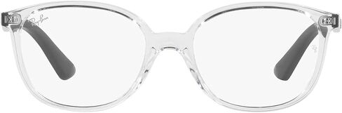 Ray-Ban Junior RY1598 Square Prescription Eyewear Frames, Transparent/Black/Demo Lens, 47 mm in Saudi Arabia