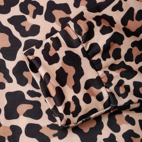 Girls Fall Winter Outfits Cartoon Animal Long Sleeve Crewneck Sweatshirt Top+Sweatpant 2 Piece Clothing Set 3-9T in Kuwait