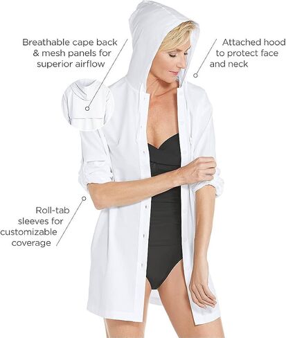 Coolibar UPF 50+ Women's Iztapa Beach Shirt - Sun Protective in Kuwait