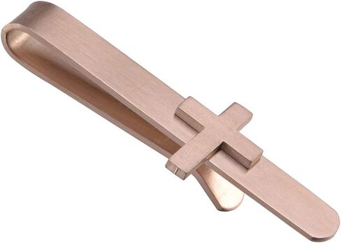2 Inch Cross Tie Clips for Men, Tie Bar for Men's Skinny Necktie, Mens Accessories on Wedding Day or Going to Church. in Saudi Arabia
