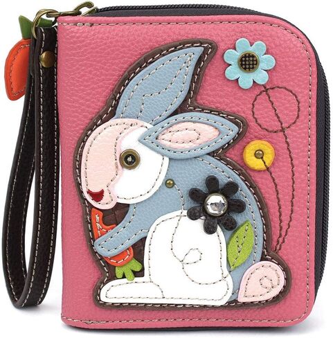 CHALA Zip-Around Wallet - Rabbit-Pink in Saudi Arabia