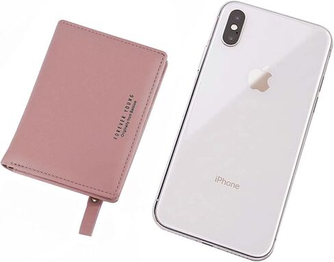 SUMGOGO محفظة صغيرة للنساء حامل بطاقات جلدية نحيفة RFID Mini Bifold قصيرة أمامية بسحاب جيب محفظة للعملات المعدنية (أرجواني) in Kuwait